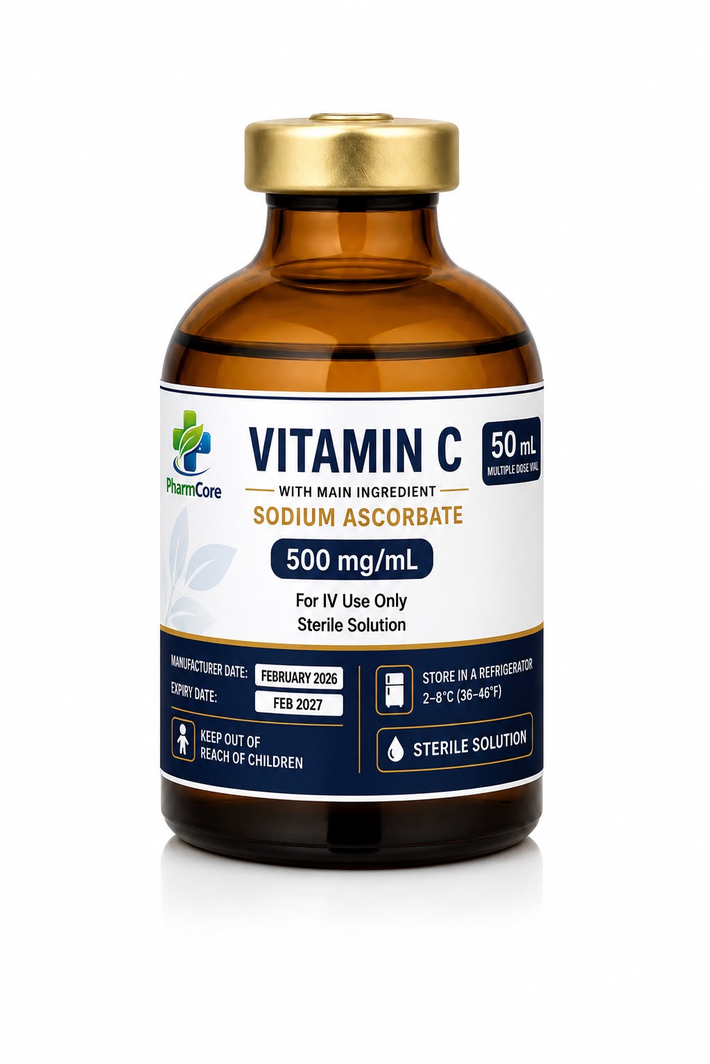 Vitamin C vial